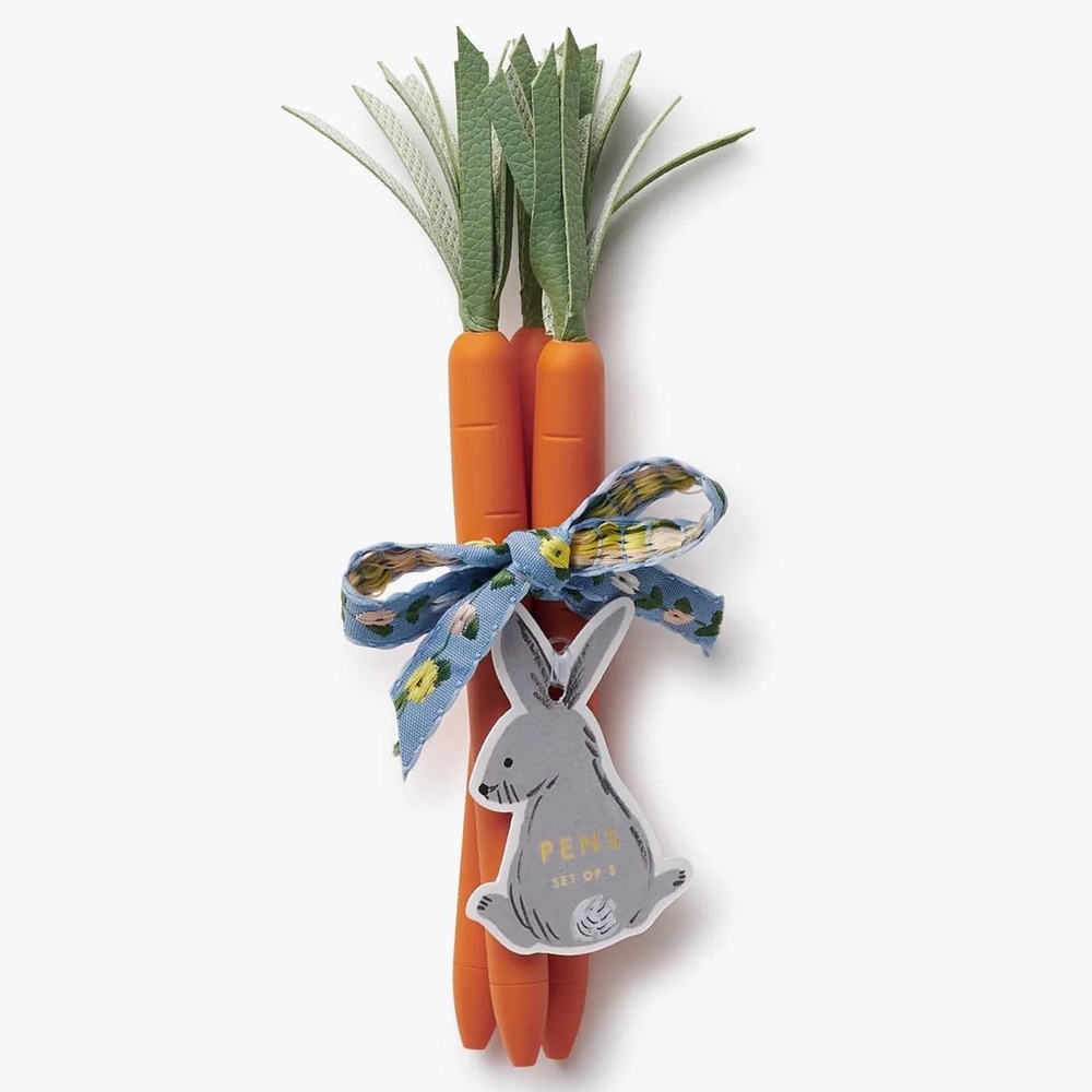 🐰🥕🐰 Bunch of Pens - Orange Carrot Design🐰🥕🐰 NWT 🥕🐰🥕
